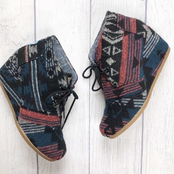 Toms Aztec Jacquard Navajo Dessert Wedges - Picture 4 of 4